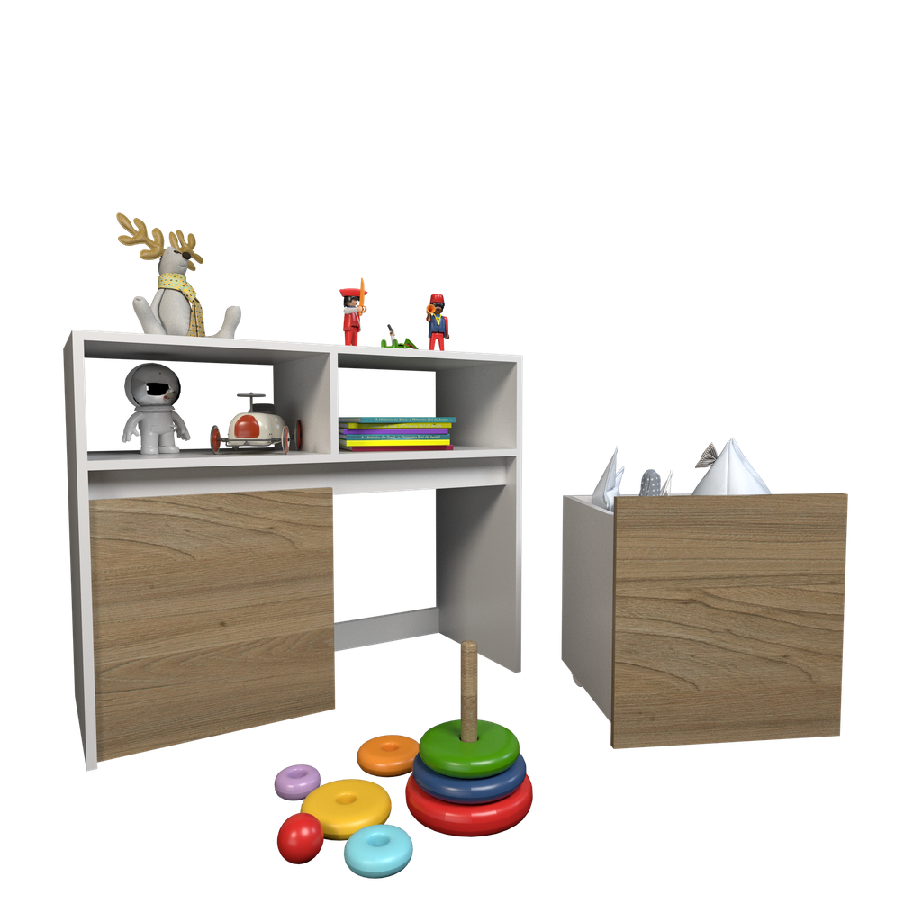 Juguetero Tables 2 Cajones c/ruedas (3037)