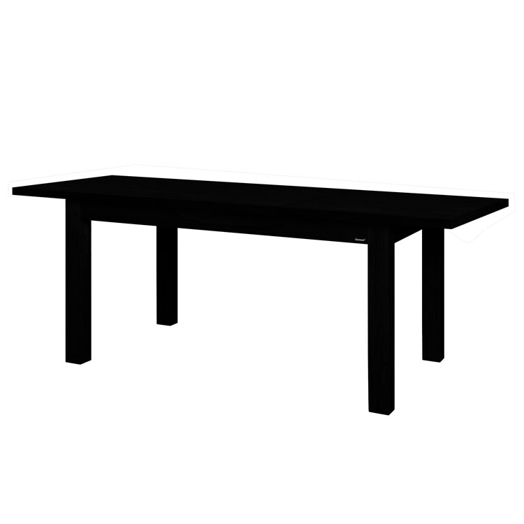 Mesa Trampa Genoud Contemporanea negro 1.55 M X 0.90 M + 0.60 M