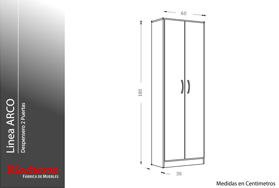 (D) Modulo Multiuso Arco 2 Puertas Blanco (31612670)