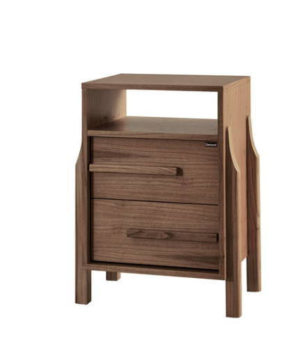 Mesa de noche Bohemia 0.56 x 0.45 x 0.73 Mts Castaño