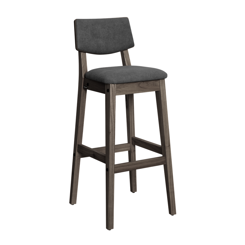 Banqueta Osaka Ceniza Tapizado Gris