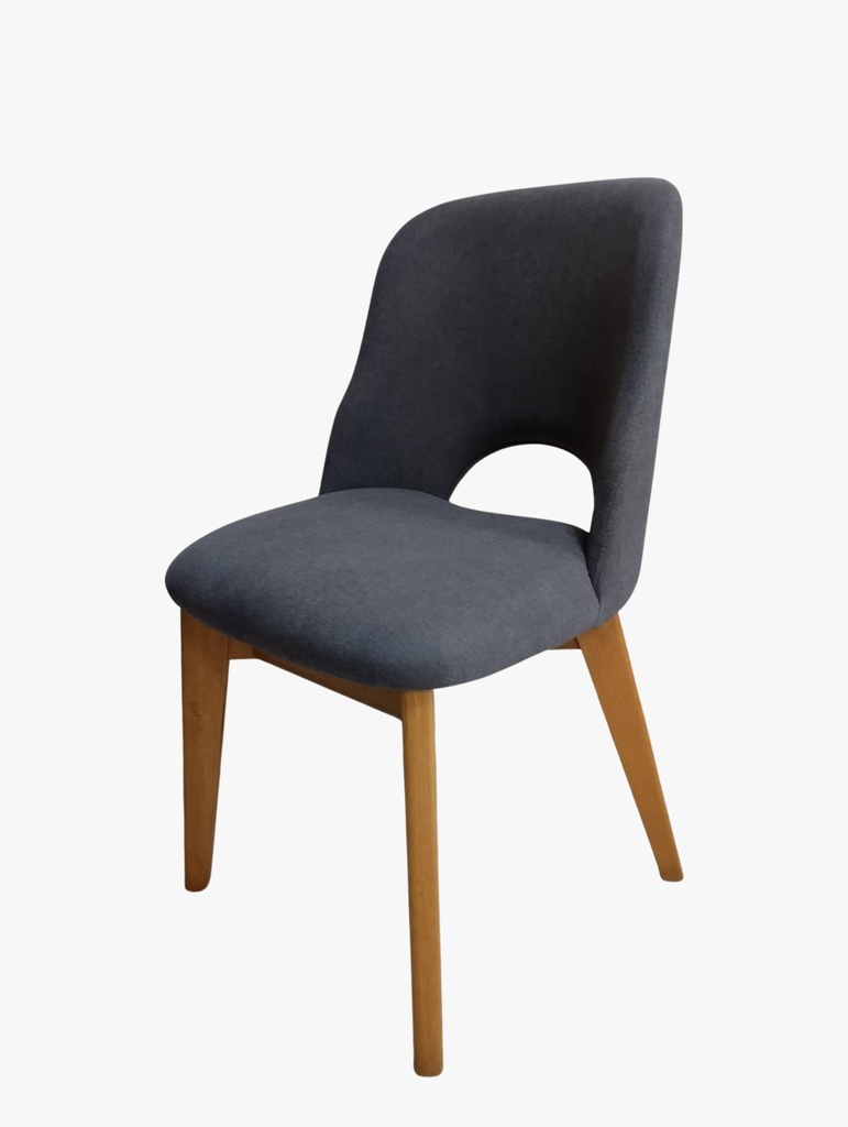 Silla Luma roble gris perla