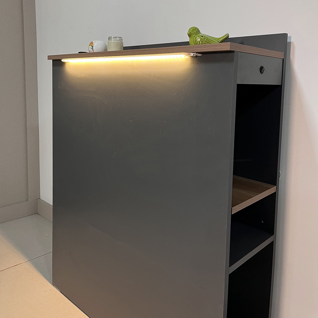 Respaldo de cama con hueco 90cm supreme gris scotch