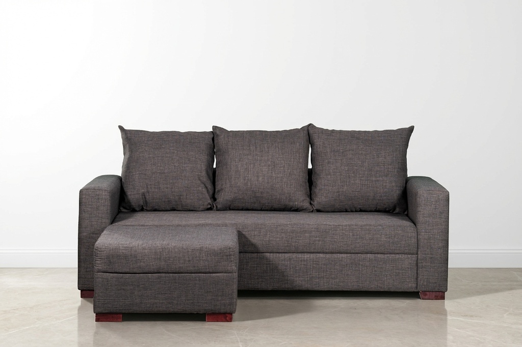 Sillon Perseo Esquinero claptone grafito antimanchas