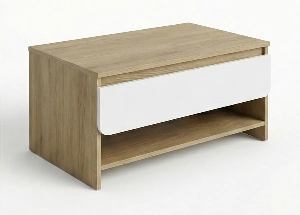 Mesa de living LOA con cajón (An: 90 Prof: 45 Al: 40)