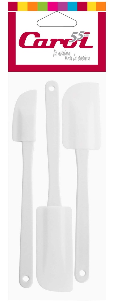 Espatula Goma, Set X 3, Bolsa