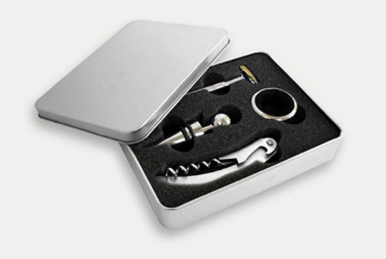 Vino, Set Acces.X 4, Caja Metal