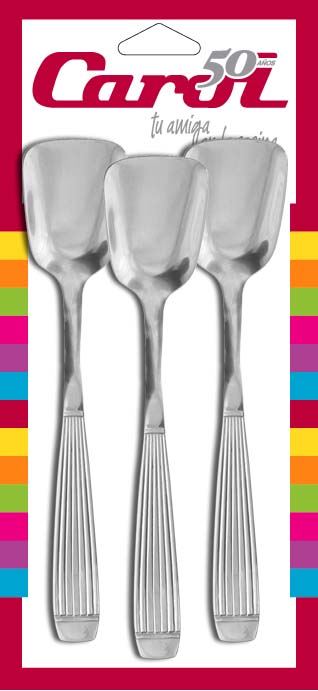 Cucharita Helado , Blisterx3