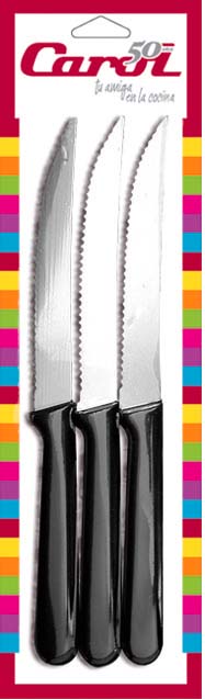 Cuchillo Mesa , Blister X 3 Filo Laser(41003)