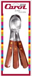 Cuchara De Mesa Mango Madera, Blister X 3 (60803)
