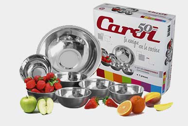 Set 5 Pzas (Bowl 22+ 4 Compoteras 11 )C/Caj