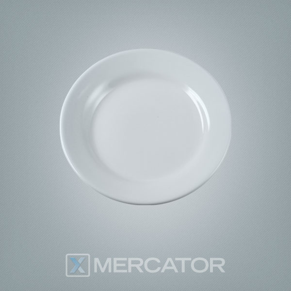 &quot;D&quot;- Plato Postre Donna 18 Cm Dec 5002 - Blanco