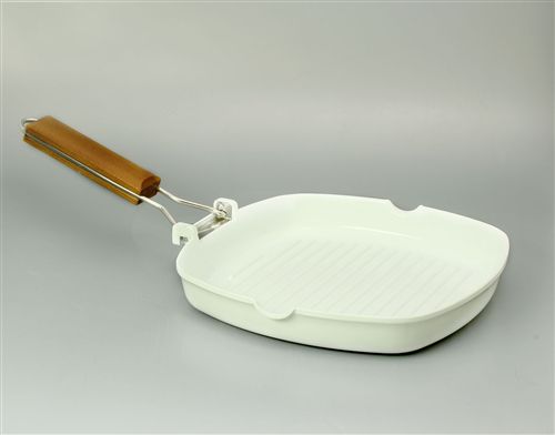 [7798161920130] Bifera Blanca 24X24 Cm C/Mango Madera