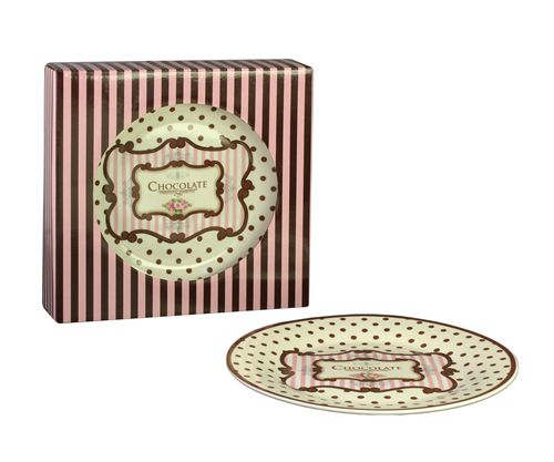 [7798182164933] Plato 20 Cm Chocolate Rosa C/ Caja De Regalo -4-