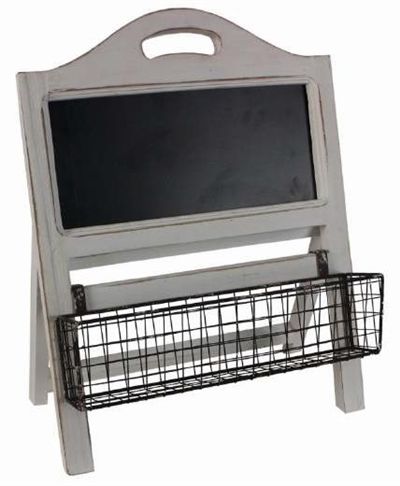 [DE829] Pizarra De Pie Blanca 36X23X44 Cm.