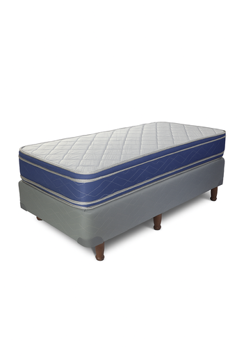 [CON252-080190AZUL] Conjunto de colchón y sommier K252 0.80 X 1.90 Azul 