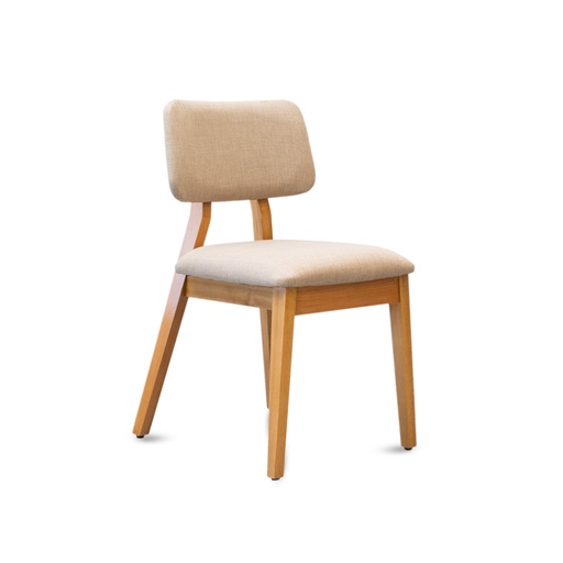 [301000115] Silla Rossé L/Roble Leriex Tapizado Chenille Arena