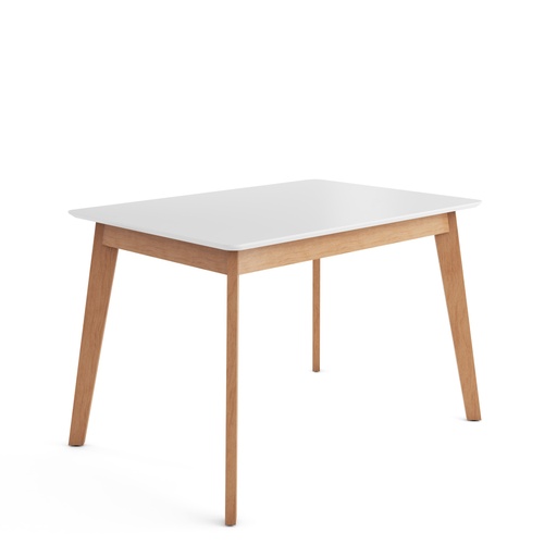[400405] Mesa Hedda  1,30 Patas Roble/Tapa Blanca