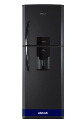 [7797102525656] "D"- Heladera Drean Con Freezer Cíclica 396 L Black Steel - Hdr400F11N