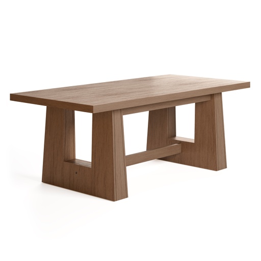 [400515] Mesa Brooklyn Rectangular 2.10 Castaño