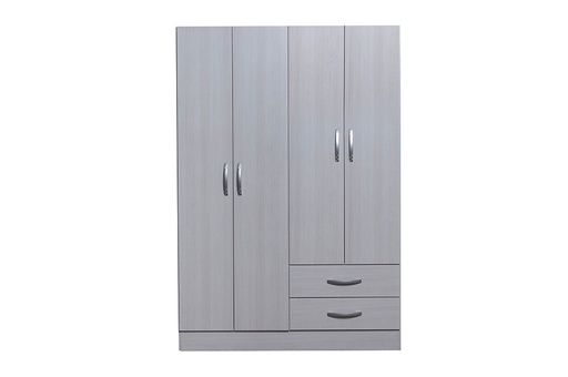 [34907661] Placard Benevento1.20m 4 Ptas 2 Caj.blanco alpino
