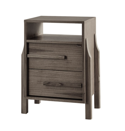 [22026] Mesa de noche Bohemia 0.56 x 0.45 x 0.73 Mts Ceniza