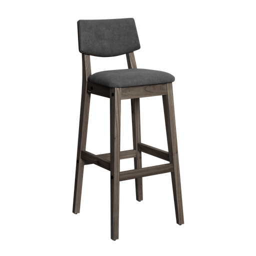 [22057] Banqueta Osaka Ceniza Tapizado Gris