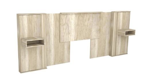 Respaldo Cabecera de Cama con puerta y espacio de guardado extensible(3013)