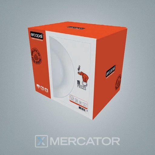 [0883314534870] (D) Set 18 Piezas De Platos Adonie